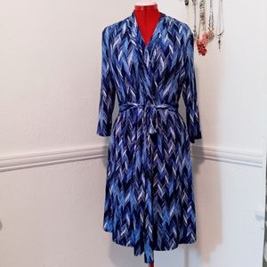 Liz Claiborne Dress Faux wrap Top with Tie Belt